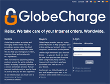 Tablet Screenshot of globecharge.com